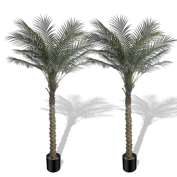 Artificial Palm Tree 6 Feet,Faux Little Tree for Indoor Outdoor Modern Decor Plants in Pot for Home Office Table…