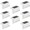 thumbnail image 1 of 8pcs Solar Step Light Waterproof Step Light Solar Lamp for Outdoor Outside Fences Pathway, 1 of 8