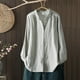thumbnail image 1 of Heisall Womens Shirt Long Sleeve Vintage Literary Style Double-layer Cotton Casual Blouse Fall Winter Spring 2025 New Arrival Fashion Top, 1 of 8