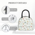 thumbnail image 4 of Yiaed Cartoon House Print Lunch Bag Adult Insulated Lunch Box, Leakproof Cooler Food Lunch Containers Reusable High Capacity Lunch Tote Bags-One Size, 4 of 6