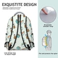 thumbnail image 3 of Japanese Food Students Backpack Sushi Roll Rice Fish Avocado School Bag with Sushi Party Cartoon Design, Comfortable and Adjustable Strap for Students, 3 of 5