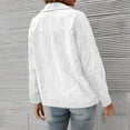 thumbnail image 3 of Baberdicy Cardigan Sweater Women's Fall Winter Solid Color Jacket Suit Corduroy Cardigan Jacket Womens Blazer White, 3 of 4
