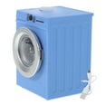 thumbnail image 4 of 1PCS Toy Washing Machine 1:12 Scale Model Blue Metal Plastic Rattan For Children Playtime Decorative Use, 4 of 8