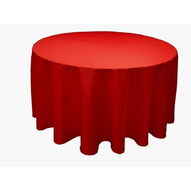 12 Pack 120" Inch round Polyester Tablecloth 24 COLOR Table Cover