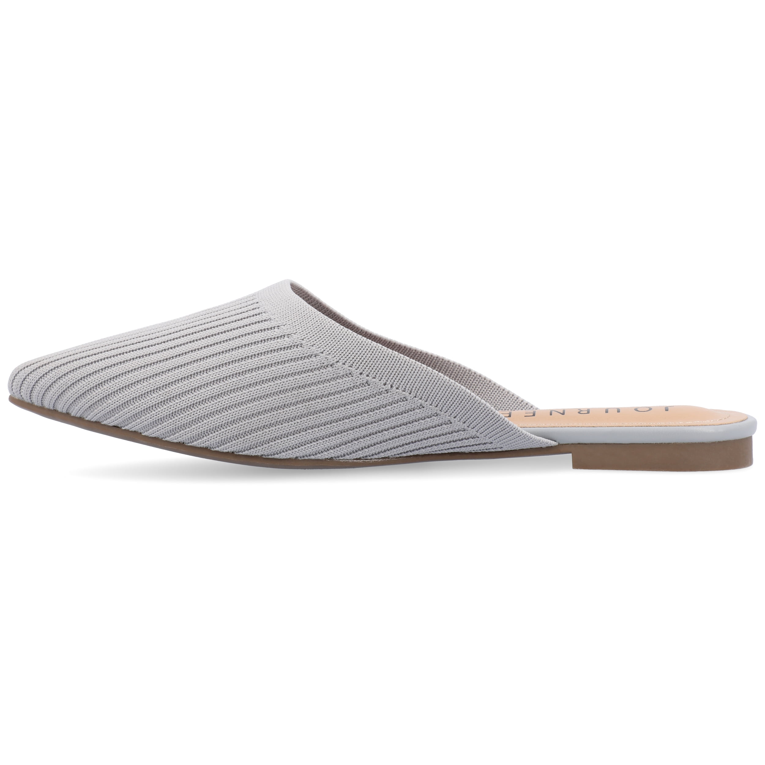 Journee Womens Aniee Slip On Almond Toe Mule Flats, Widths Available