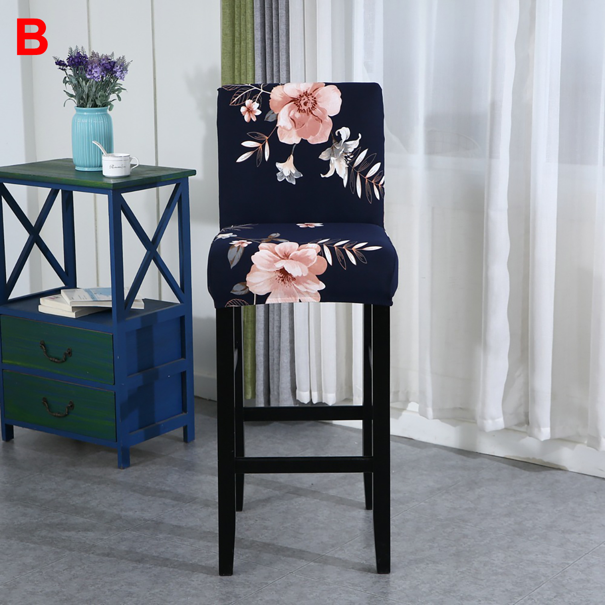 Stretch Bar Stool Cover Counter Height Side Pub Chair Slipcover for