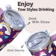 thumbnail image 4 of 20OZ Unicorn Themed Tumbler with Handle Insulated Mug for Hot Cold Beverages Great Presents for Women Unicorn Fans Perfect for Birthday Christmas and Concert Nights, 4 of 6
