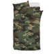 thumbnail image 1 of Juego de cama de camuflaje verde con estampado de nido de abeja, 1 of 5