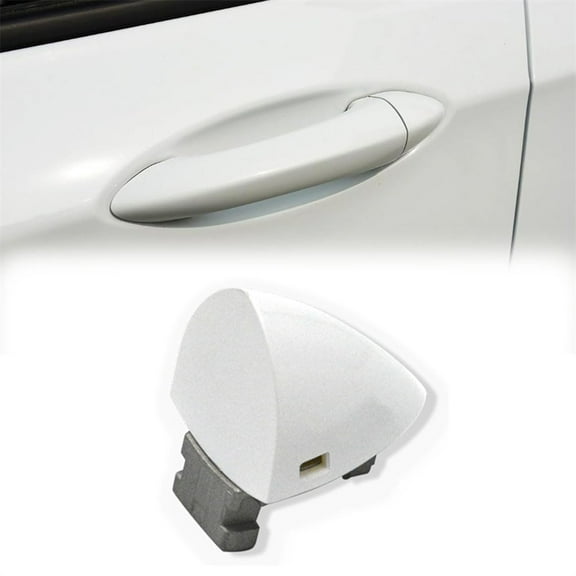 Furulu Front Left Driver Side Door Handle Key Hole Cover in White For Chevrolet Cruze 2015-2018