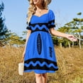 thumbnail image 4 of Vestido de disfraz grupal para fiesta de Halloween con caja de crayones azules Vestidos de verano para mujer Ropa femenina, 4 of 7