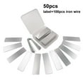 thumbnail image 1 of Aluminum Plant Labels Double Sided Metal Labels Tree Id Tag Nursery Markers Waterproof Garden Tree Tags with Iron Wire, 1 of 9