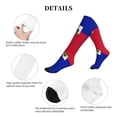 thumbnail image 6 of Haitian Flag Compression Socks for Women Men Circulation Graduated Supports Socks for Running Athletic Sports, 6 of 8