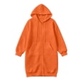 thumbnail image 5 of NominalSnug Women's Zip Up Hoodies Oversized Fleece Long Tunic Sweatshirts Casual Long Sleeve 2026 Fall Hoodie Jacket Coat, 5 of 8