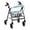 Christmas Snowman, variant on HELLHERO Back Rest Covers Flowers Walker Seat Covers & Non-Slip Cover for Elder Home with Machine Washable