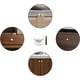 thumbnail image 4 of 10 Piezas Tirador de Muebles Tirador de Madera Natural Pomos Redondos de Hongo para Cajón Pomo de Puerta Tiradores de Muebles con Tornillos para Armario Dormitorio, 4 of 5