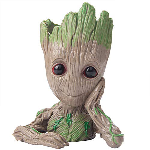 Baby Groot Planter tree Man Figure Flower Pot Guardians of The Galaxy Pen Holder 