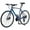 Light Blue, variant on 700C Hybrid Bikes 7 Speeds Steel Frame Road Bike Adult City Bicycle with Dual Disc Brakes for Men Women, Light Blue