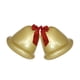 thumbnail image 3 of Campana navideña inflable grande de PVC con lazos, decoración navideña. Doble Oro, 3 of 9