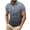 Navy, variant on WREESH Men's Solid Zippered Henley Shirts Casual Printed Short Sleeve T-Shirt with Turn Down Collar a Stylish Solid Color Top with Zipper Blue