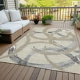 thumbnail image 6 of Addison Rugs Chantille Indoor/Outdoor Transitional Circles Beige Washable Rectangle Rug, 10' x 14', 6 of 6