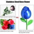 thumbnail image 4 of Rose Flower Cremation Urns for Ashes Memorials Urn Stainless Steel Long Stem Rose Bud Keepsake Decorative for Human/Pet, 4 of 7