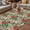 FireBrick, variant on Tropical Botanical Outdoor Rug for Patio/Deck/Porch, Non-Slip Large Area Rug 4 x 6 Ft, Summer Red Pink Floral Botanical Indoor Outdoor Rugs Washable Area Rugs, Reversible Camping Rug Carpet Runner