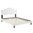 thumbnail image 3 of Modway Neena Performance Velvet King Bed in White, 3 of 10