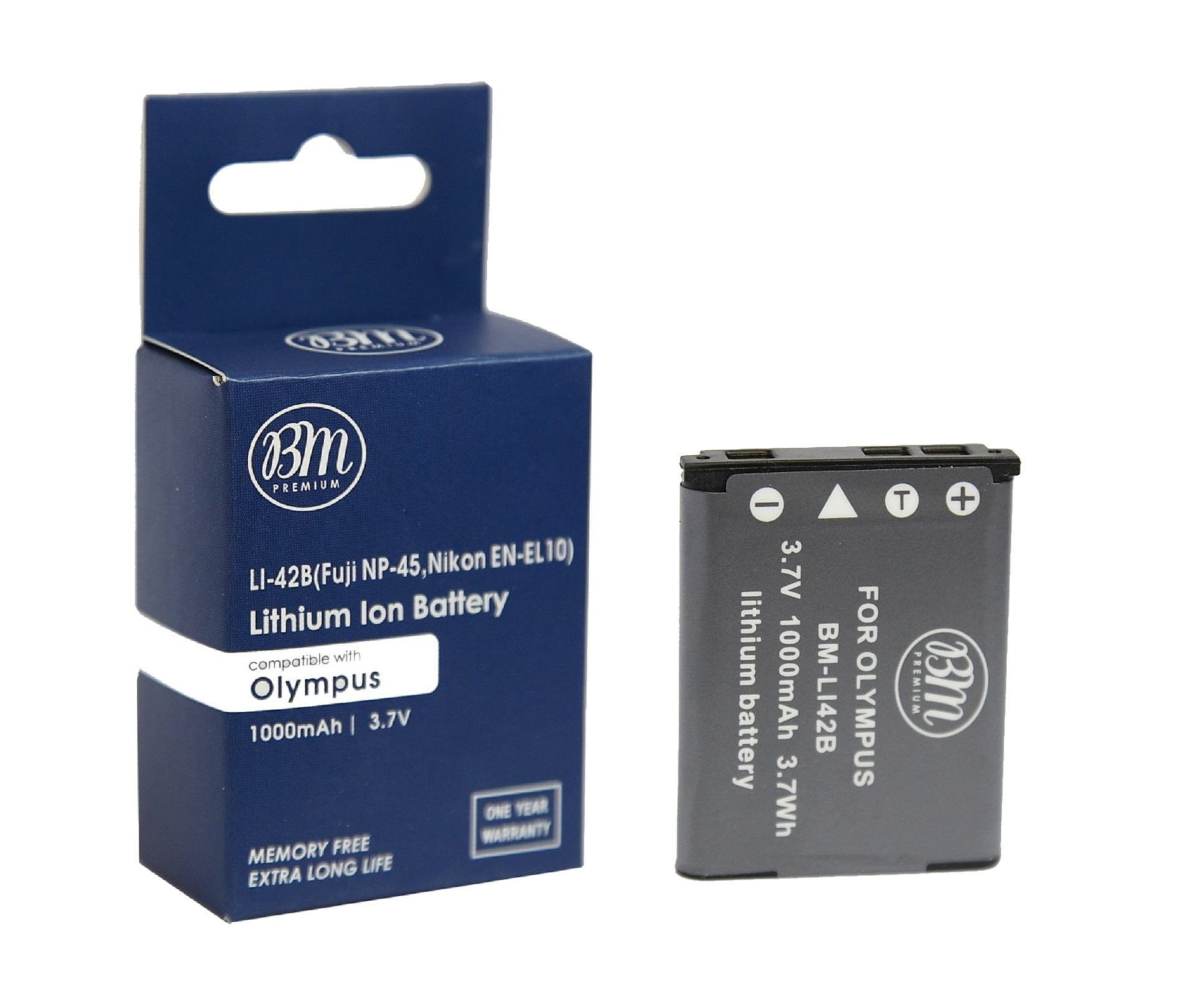 BM Premium LI40B, LI42B Battery for Select Olympus Stylus Digital