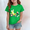 thumbnail image 2 of newwalpole Easter Bunny Shirt for Toddler Boys Girls Eggs Tractor T-Shirts Kids Eggs-cavator Tees Green for Size 9-10 Years, 2 of 4