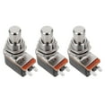 thumbnail image 1 of Phenofice 3Pcs Compact Alloy Guitar Foot Switch for Instrument Supply Durable Black, 1 of 5