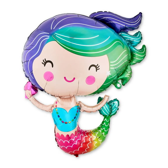 30" Multicolor Mermaid Balloon, by Way To Celebrate