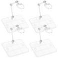 thumbnail image 1 of HLONK Action Figure Stand Stop Motion Figures 4 Pcs Flight Plastic Show Rack Display Shelves Retail Racks, 1 of 6