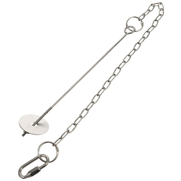 OUNONA Fruit Holder for Wild Birds Stand Bird Fruit Fork Parrot Feeder 57X3.5CM Silver