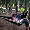 thumbnail image 4 of Lightweight Portable Parachute Hammock with Tree Straps and Carabiners – Spacious Double Camping Hammock for Outdoor Backpacking, Travel, and Backyard Relaxation, Includes Storage Bag,X-Large, 4 of 21