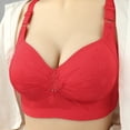 thumbnail image 2 of Fgnfyis Soutien-Gorge Sans Armature Ajustable Respirant Rouge 44, 2 of 6