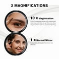 thumbnail image 2 of Supertina Mirror Compact for Purses, Distortion Free Maginfying Travel Mirror, 1x and 10x Magnification for Aging Eyes, Applying Eye Makeup, 2 of 7