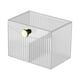 thumbnail image 2 of Organizador de escritorio de plástico transparente con compartimentos | Caja de gran capacidad para guardar cosméticos y joyas | Organizador de mascarillas de maquillaje para estudiantes y viajes, 2 of 6