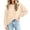 Khaki #03, variant on Crew Neck Sweatshirts Women Long Sleeve No Hood Pullover Sweatshirts Fall Loose Causal Solid Sweatshirts, 2XL