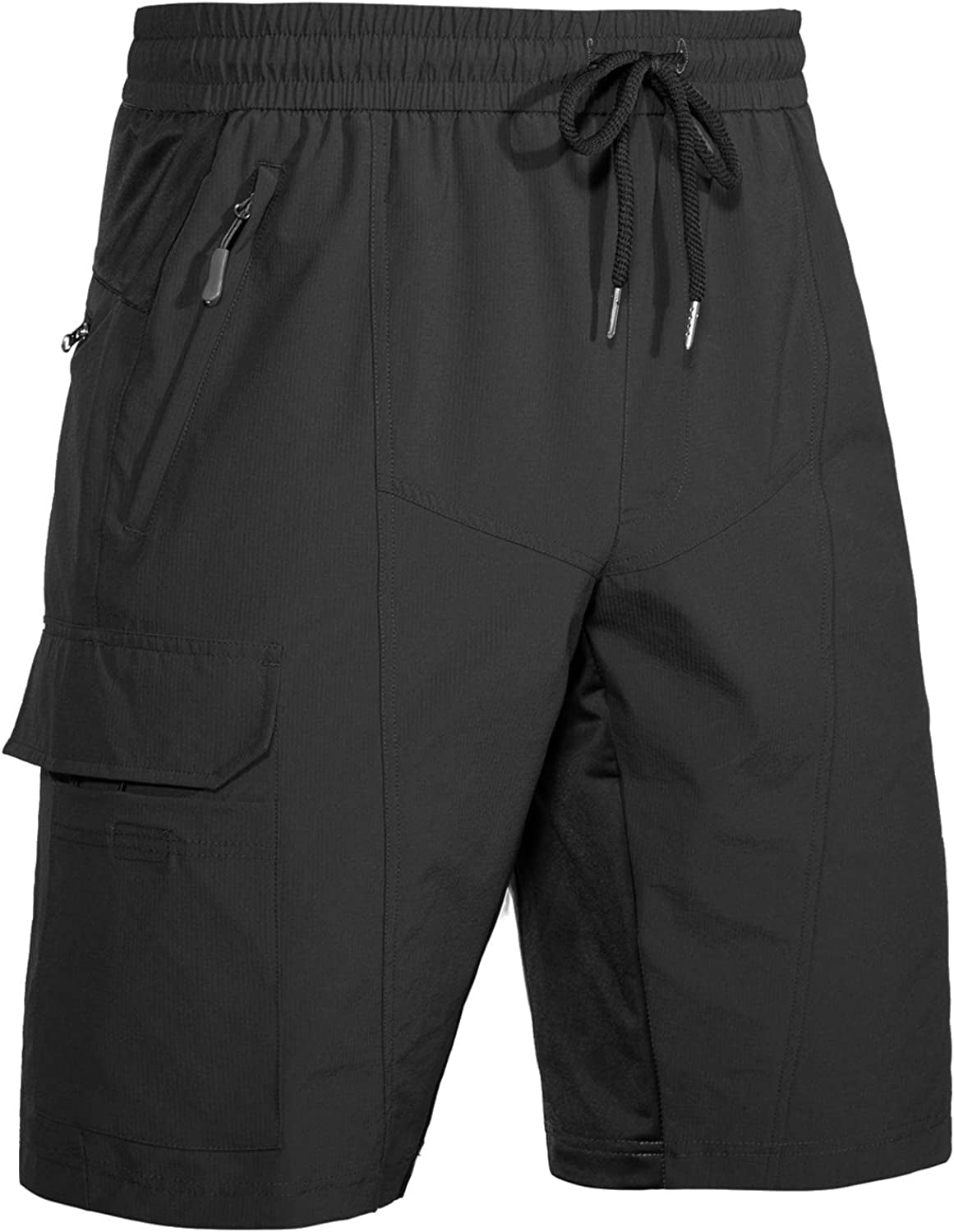 Cycorld Men's Workout Casual Cycling Hiking Shorts Drawstring Elastic