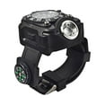 thumbnail image 1 of Miangastore LED Torch Wrist Light Watch Outdoor Multifunctional Watch Light Waterproof Watch Flashlight with Compass for Running Hiking Camping (Black), 1 of 8