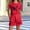 Red, variant on Amidoa Girls Summer 2 Piece Outfits Floral Short Sleeve and Casual Shorts Kids Clothing Set Black Size 5T