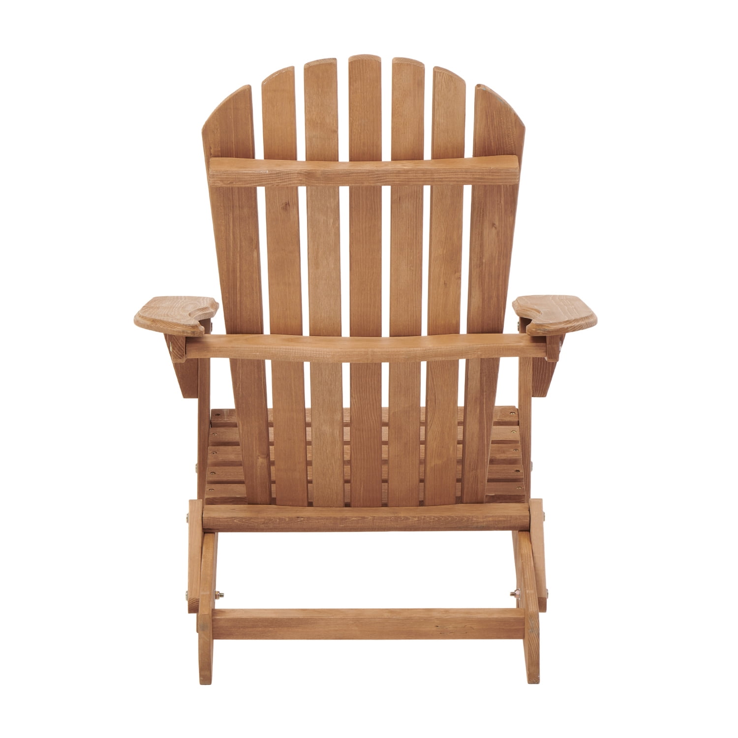 Demi Bonn Outdoor Wooden Folding Adirondack Chair Set of 2 with Pre-Assembled BackRest, Wood Patio Chair for Garden Backyard Porch Pool Deck Firepit, Light Brown