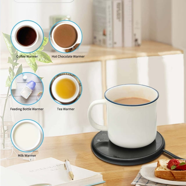 1PC Portable Constant Temperature Mug Warmer, Touch Control Cup Heating Pad for Coffee, Tea, and Winter Home Office Use