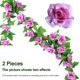 thumbnail image 2 of 2 piezas de 7,5 pies. Enredadera de rosas artificiales para decoración de festivales, guirnalda de flores de seda colgante para decoraciones de pared del hogar al aire libre, 2 of 5