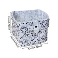 thumbnail image 3 of Small Fabric Storage Box with Lid, Stackable Cotton Linen Closet Organizer Bin, Multi-purpose Desktop Basket for Snacks, Toys & Seasonal Items, 3 of 5