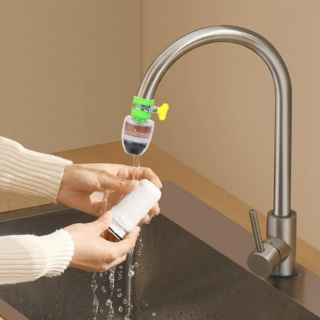 

Six Of Fine Filtration Splash Proof Household Kitchen Well Water Sprinkler Faucet Water Purification