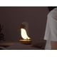 thumbnail image 2 of Luz nocturna LED blanca con forma de pájaro para dormitorio, luz ambiental ajustable, recargable, 2 of 5