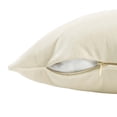 thumbnail image 3 of Modway Enhance 24" Performance Velvet Throw Pillow in Ivory, 3 of 4