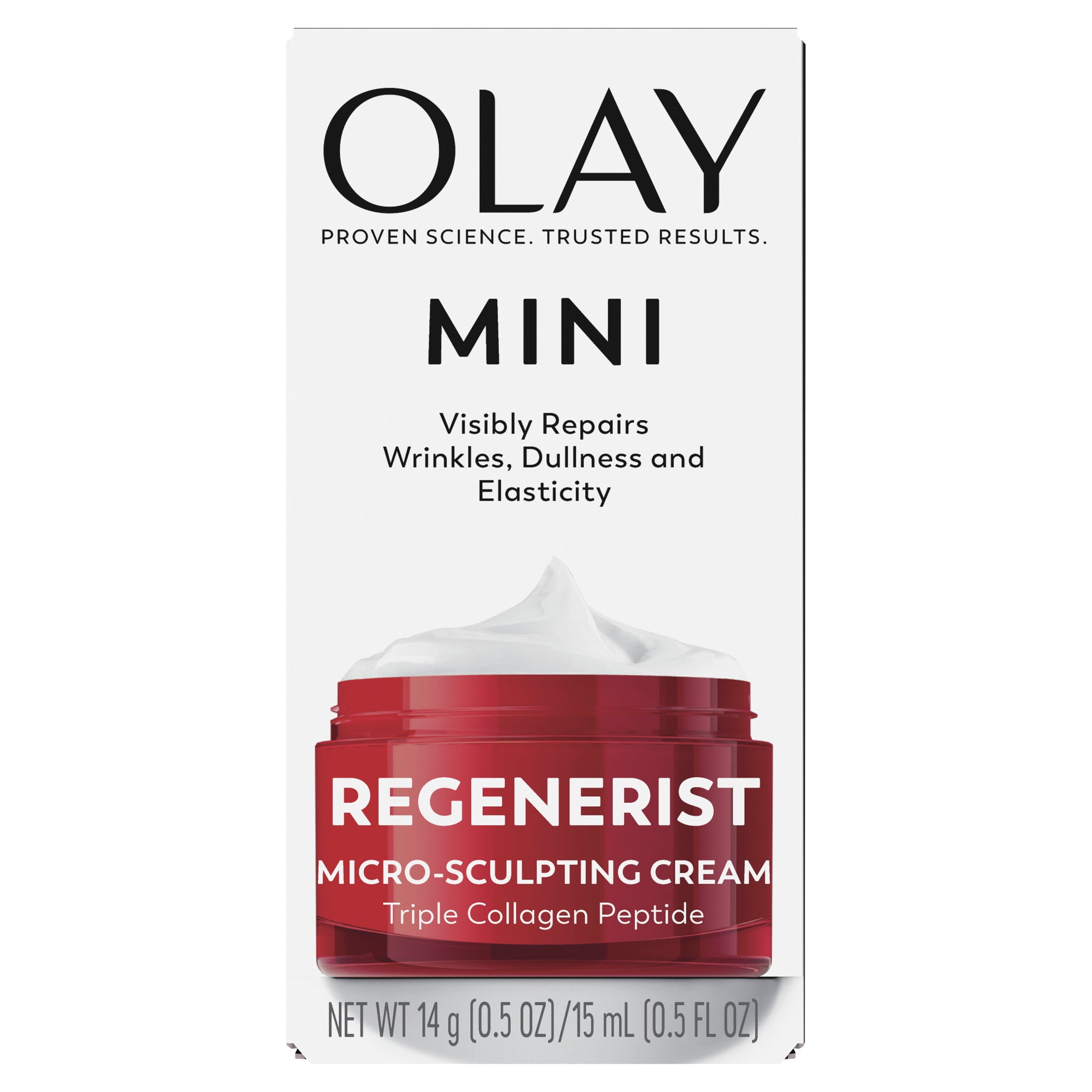 OLAY REGENERIST Anti-Aging Face Cream, Firming Moisturizer with Triple Collagen Peptide & Niacinamide, Fragrance-Free, 0.5 oz