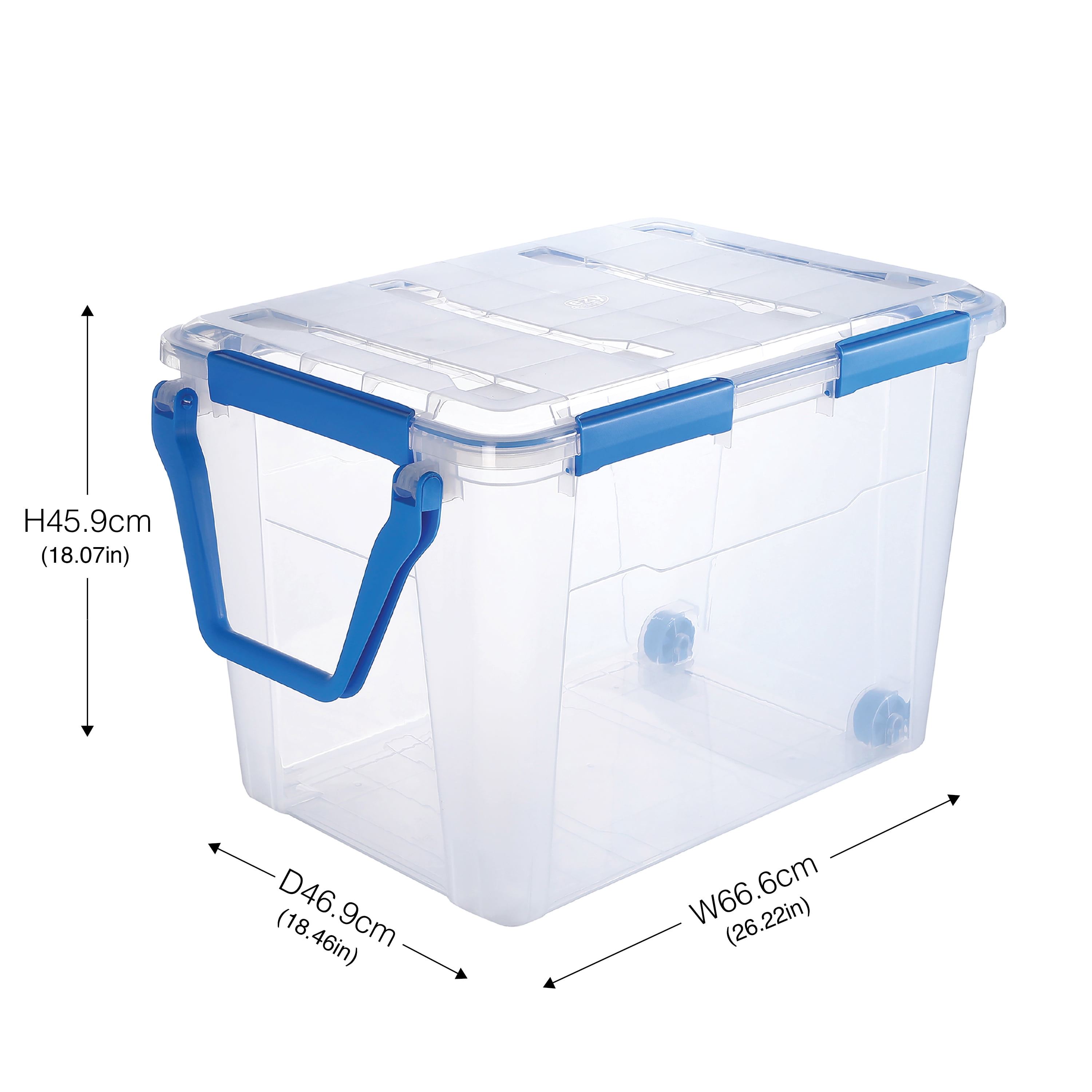 4 Pack - Ezy Storage Waterproof 26.4Gal/105.7Qt/100L Storage Box